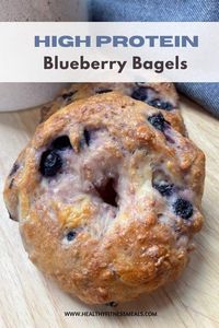 You can easily make these high-protein blueberry bagels with just three ingredients, and It is so much easier than you even think.