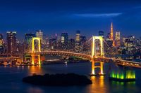 Tokyo skyline with rainbow bridge and to... | Free Photo #Freepik #freephoto #tokio #tokyo-city #tokyo-tower #japan-city