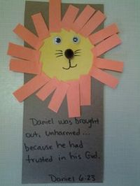 Daniel and the lion's den craft