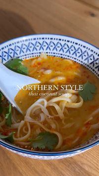 This easy Northern-Style Thai Coconut Soup is a take on Tom Kha and a Khao Soi. This recipe comes together in under 30-minutes and is vegetarian/vegan-friendly and also gluten-free!