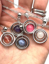 Fidget Anti Anxiety Gem Spinner Pendant Necklace - Etsy