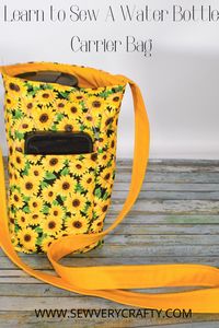 How to Sew a Water Bottle Carrier Bag -