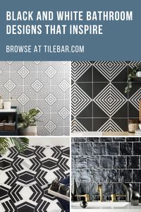 Are you looking for ideas to brighten up your bathroom? With these black-and-white design concepts, go back to the fundamentals while displaying the actual adaptability of this classic duo.