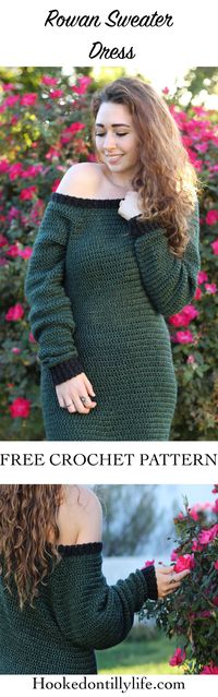 The Rowan Sweater Dress - Free Crochet Pattern — Hooked On Tilly