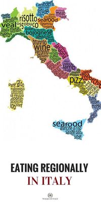 Our map shows all of Italy's regions and the food they're known for. Find out how to eat regionally when you go to Italy!