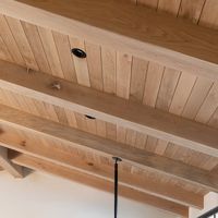 Dagan Design & Construction Inc / Dagan Koffler on Instagram: "When oak meets steel…

A stunning blend of raw sawn white oak ceilings, natural warm wood tones and sleek steel-framed doors, this space brings modern elegance to cozy living. This indoor outdoor open concept flows seamlessly from dining to lounging, while the layered textures and natural light create a welcoming, timeless design."