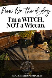 I'm a WITCH NOT A WICCAN! Traditional witches are far different from Wiccans and there are quite a few of us ;) Find out what's different! https://www.thelancashirewitch.co.uk/im-a-traditional-witch-not-a-wiccan/