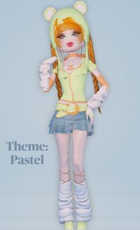 dti dress to impress pastel kawaii outfit