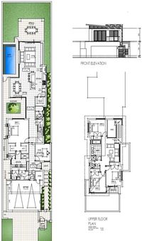 Narrow lot House Design Final Floor Plans