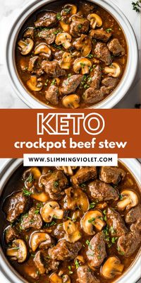 Warm up with a hearty keto crockpot beef stew that’s packed with flavor and perfect for chilly days. This low-carb stew features tender beef and a rich broth, all made effortlessly in your slow cooker. Save this pin and enjoy a comforting keto dinner that’s both satisfying and easy to make! Keywords: keto crockpot meals, keto dinner ideas, keto crockpot dinner, easy keto crockpot recipe.