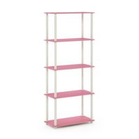 This shelving unit is designed to meet the demand of fits in space, fits on budget, and yet durable and efficient furniture. It is proven to be the most popular RTA furniture due to its functionality, price, and no-hassle assembly. The DIY project in assembling these products can be fun for kids and parents. There are no screws involved, thus it is safe to be a family project. Just turn the tube to connect the panels to form a storage shelf. The materials comply with particle boards for furnitur