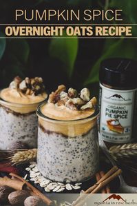 Overnight Oats With Pumpkin Spice