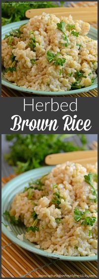 Herbed Brown Rice from Whole Food | Real Families.    @wholefoodrealfa