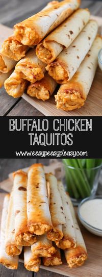 Buffalo Chicken Taquitos For The Win! - Easy Peasy Pleasy