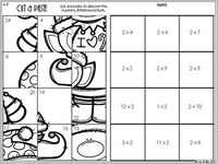 Christmas Multiplication - 2 Times Tables - No Prep Worksheets By Livy