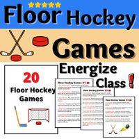 Floor Hockey Games Activities for Physical Education Units and Lessons. Tested in class and used by a teacher.  Explained in full detail with Floor Hockey Court Layouts to use and diagram great to get students energized. Includes: 20 Floor Hockey Games1. Floor Hockey Games & ActivitiesPhysical Education ClassExplained & detailed gamesPerfect for Gym Floor HockeyEasy SetupUse on a Tablet 2. Floor Hockey Games Directions Sheet3. Floor Hockey Design your own Drill Sheets1 Court Sheets2 Cour