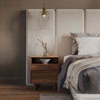 Noel Plush Pacific Taupe 60" Headboard Extension Panels