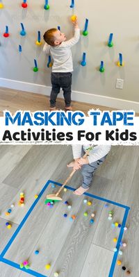 7 Fun & Easy Masking Tape Activities for Toddlers