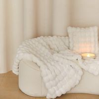 Cuddle up with our faux fur throw cloud blanket that's just as cozy and luxurious as the real thing. Drift into a cloud-like sleep and wake up feeling as comfy as can be with Wideas Home's oversized throw cloud blanket.