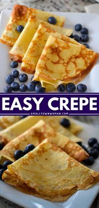 Want more back-to-school breakfast ideas? This Easy Crepes recipe features fresh berries and whipped cream stuffed with your favorite savory filling and drizzle with warm maple syrup. Save it for an easy breakfast on the go! 