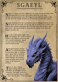 Info sheet of Sgaeyl (Fourth Wing) made by myself. Hope you like it <3 Disclaimer: the image is not of my own, I just edited it. The info is from The Empyrean Wiki.