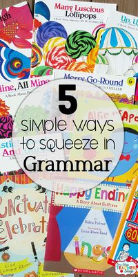 Learn 5 simple ways to teach grammar in your classroom without taking up tons of time. Ideas for daily grammar review.