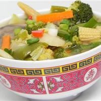 This soup, made with chicken meat, Asian flavorings, and lots of delicious fresh vegetables, is ready in less than 1 hour.