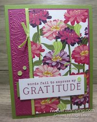 Flowering Zinnias Quick & Easy Cards!