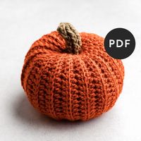 Easy Crochet Pattern for a Rustic Style Farmhouse Pumpkin Fall Pumpkin Crochet Pattern for Beginners Halloween and Thanksgiving Crochet - Etsy