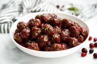 Cranberry Meatballs - BRIANNAS Salad Dressings