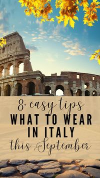 The ultimate guide to packing for a trip to Italy in September, the best time of year to visit Europe! #italy #rome #italypackingguide #italyseptember #fallinitaly #autumneurope #romeitaly #romepackingguide