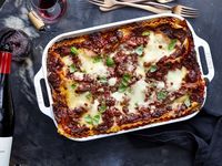 Layered with Italian sausage and a trio of cheeses, Andrea Slonecker’s effortless make-ahead lasagna is the ultimate ski-lodge dinner or weeknight warm-up.