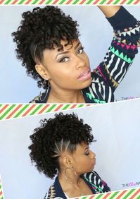 Using rods for the curls... protective hairstyle for African American women