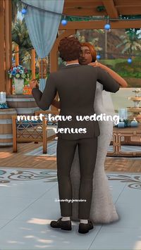 These Wedding Venues for the Sims 4 are absolutley breathtaking. All CC free & available on the gallery ꨄ︎