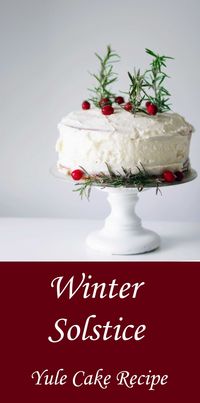 Yule Wonderland Winter Solstice Cake - Moody Moons