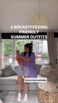 Calling all new moms! Check out these 4 breastfeeding friendly summer outfits perfect for summer! Mom of five approved, you're sure to want to add some of these outfits to your rotation this season. Click to see more today!