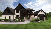 Country, Craftsman, European Style House Plan with 4158 Sq Ft, 5 Bed, 4 Bath, 4 Car Garage