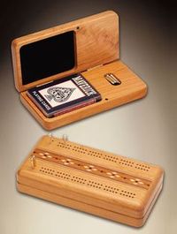 Mike Fisher - Heartwood Creations - Hinged Cribbage Board | SattvaGallery.com