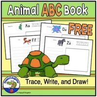 Free Animal ABC Handwriting Practice Book - Zoo Animals by HappyEdugator