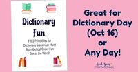 Dictionary Fun Activities that Kids Will Love (Free Printable Pack)