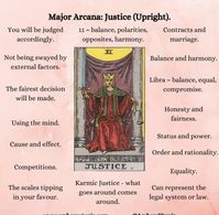 Justice tarot meaning