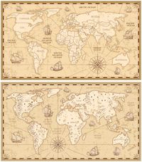 Laser Cut Engraved World Map Free Vector cdr Download - 3axis.co