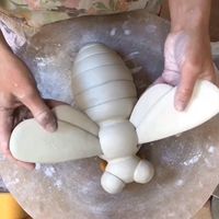 For the bees, I dive into my box of clay skills and dig out all the tools. I throw the body parts on the wheel, hand build the wings, and… | Instagram