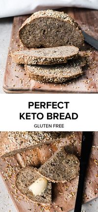 Simply the best Keto friendly, gluten free bread recipe! So now you can have your avo on toast after all. Packed with superfood ingredients and fibre thanks to psyllium, hemp seeds and chia seeds