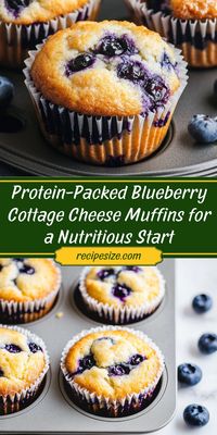 Protein-Packed Blueberry Cottage Cheese Muffins are a nutritious start to your day 🫐🧁 Loaded with creamy cottage cheese and bursting with blueberries, these muffins are a healthy, flavorful, and satisfying treat for breakfast or anytime snacking