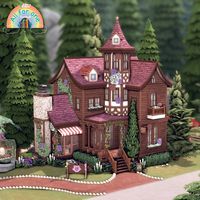 Here is my build for the All for One collab! I chose to build a magic shop with an apartment upstairs for a witch! No CC was used. Available on the gallery.