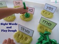 Hands-on fun with sight words, literacy centres or work station sight word activity