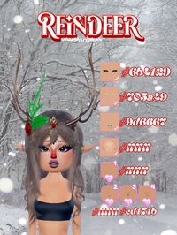 #reindeer #rudolphtherednosedreindeer #christmas #dti #dresstoimpress #roblox