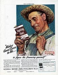 General Motors Payment Plan Farmer ad by Norman Rockwell 1940