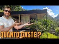 QUANTO GASTEI NA CASA DE ESTRUTURA METÁLICA NO SÍTIO (CASA DE AÇO E VIDRO) - YouTube